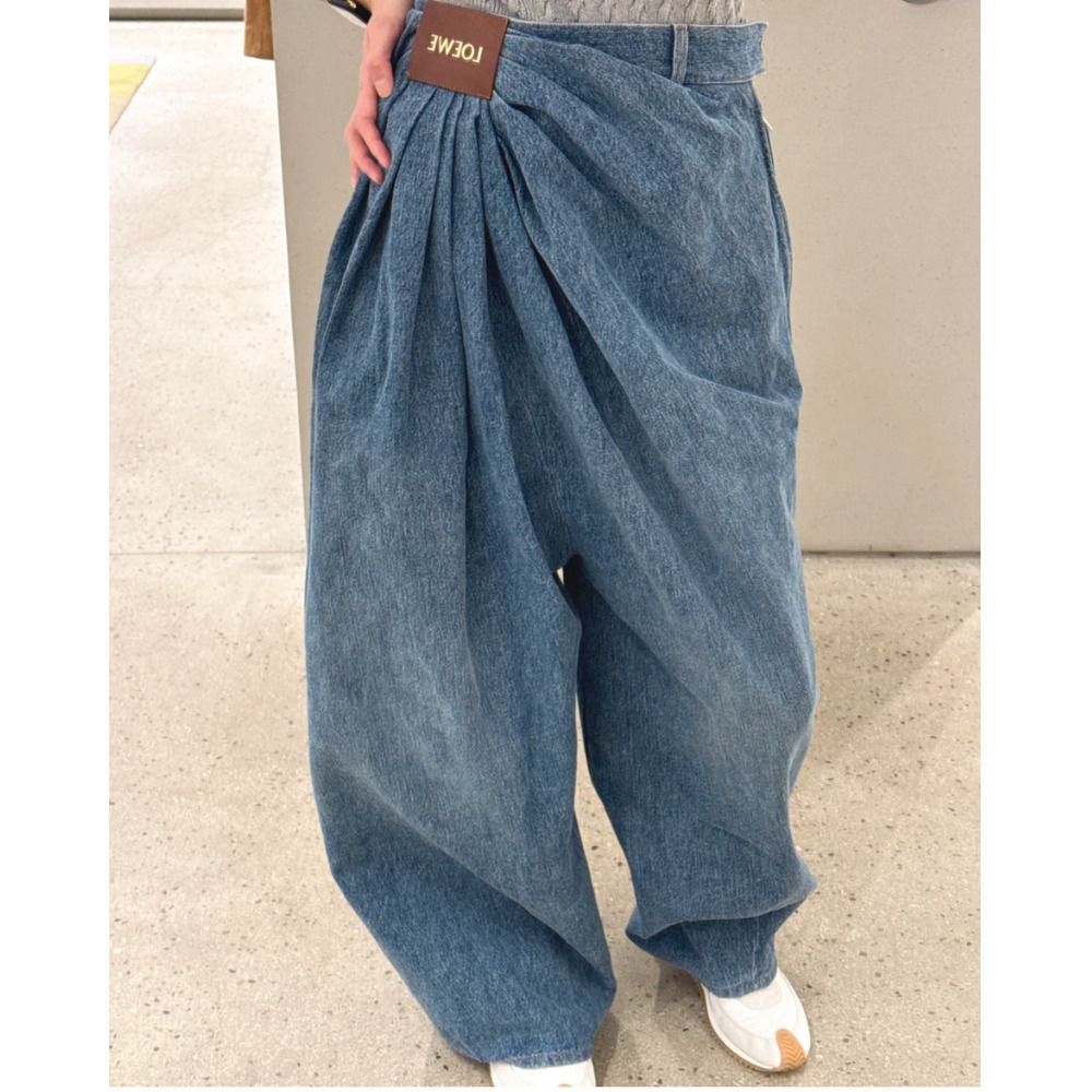 中古・古着通販】LOEWE (ロエベ) ワイドレッグジーンズ