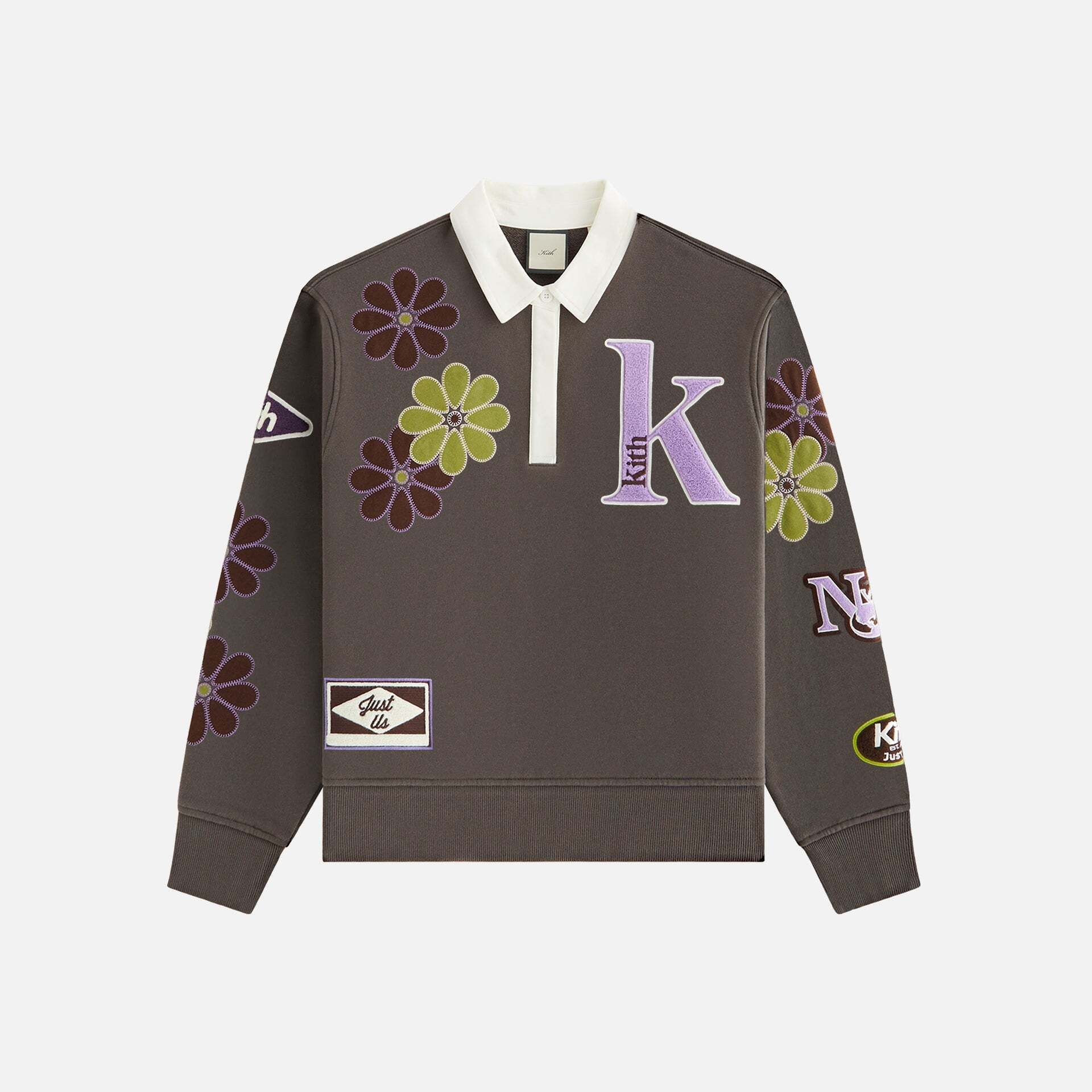 KITH☆Women Emery Floral Rugby 長袖 トレーナー 刺繍入り