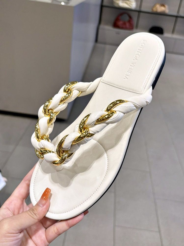 【BOTTEGA VENETA】レザー フラットサンダル 関税送料込み 関税込】BOTTEGA VENETA フラッシュ レザー サンダル 靴・ブーツ