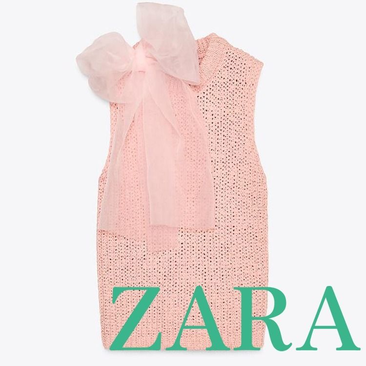 ZARA - ZARA リボン付きニットの通販 by さっちん's shop｜ザラ
