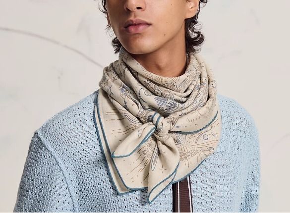 アートな一枚☆彡】HERMES カレH 100 Please Hold The Line