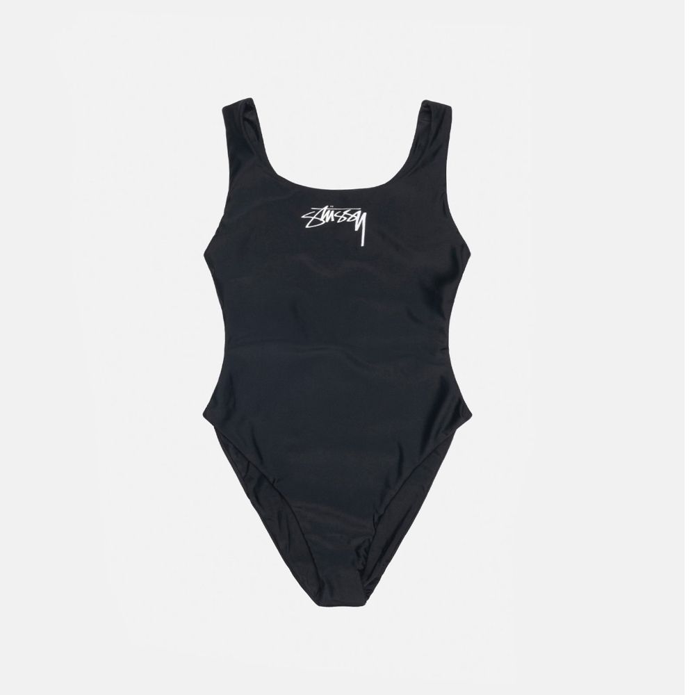 Stussy】 正規品☆ Surf Stock One Piece Swimsuit Black