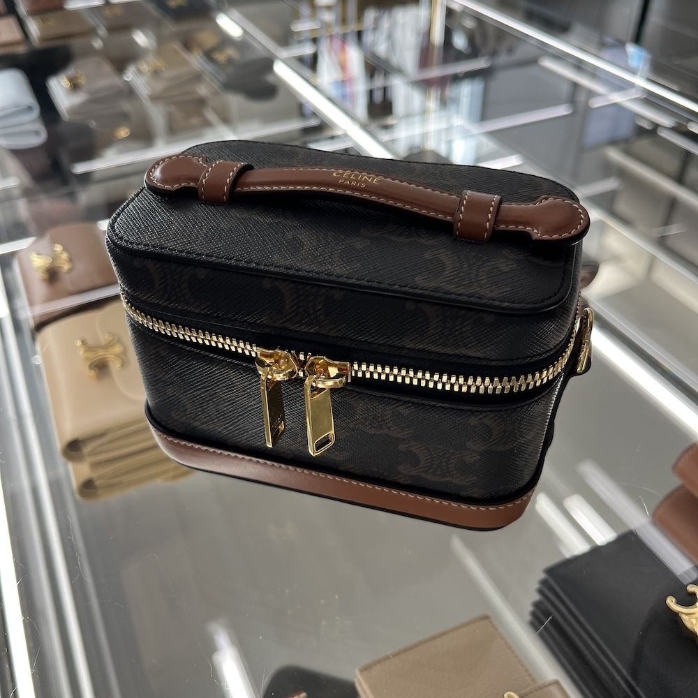 ☆セリーヌ☆ CELINE ミニ バニティー トリオンフキャンバス