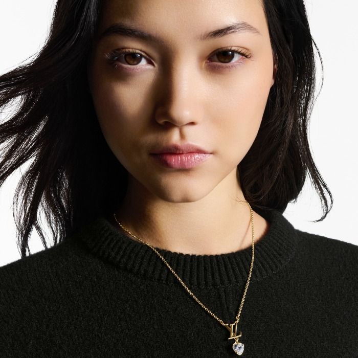 LV アイコニック》Louis Vuitton ハート ネックレス (Louis