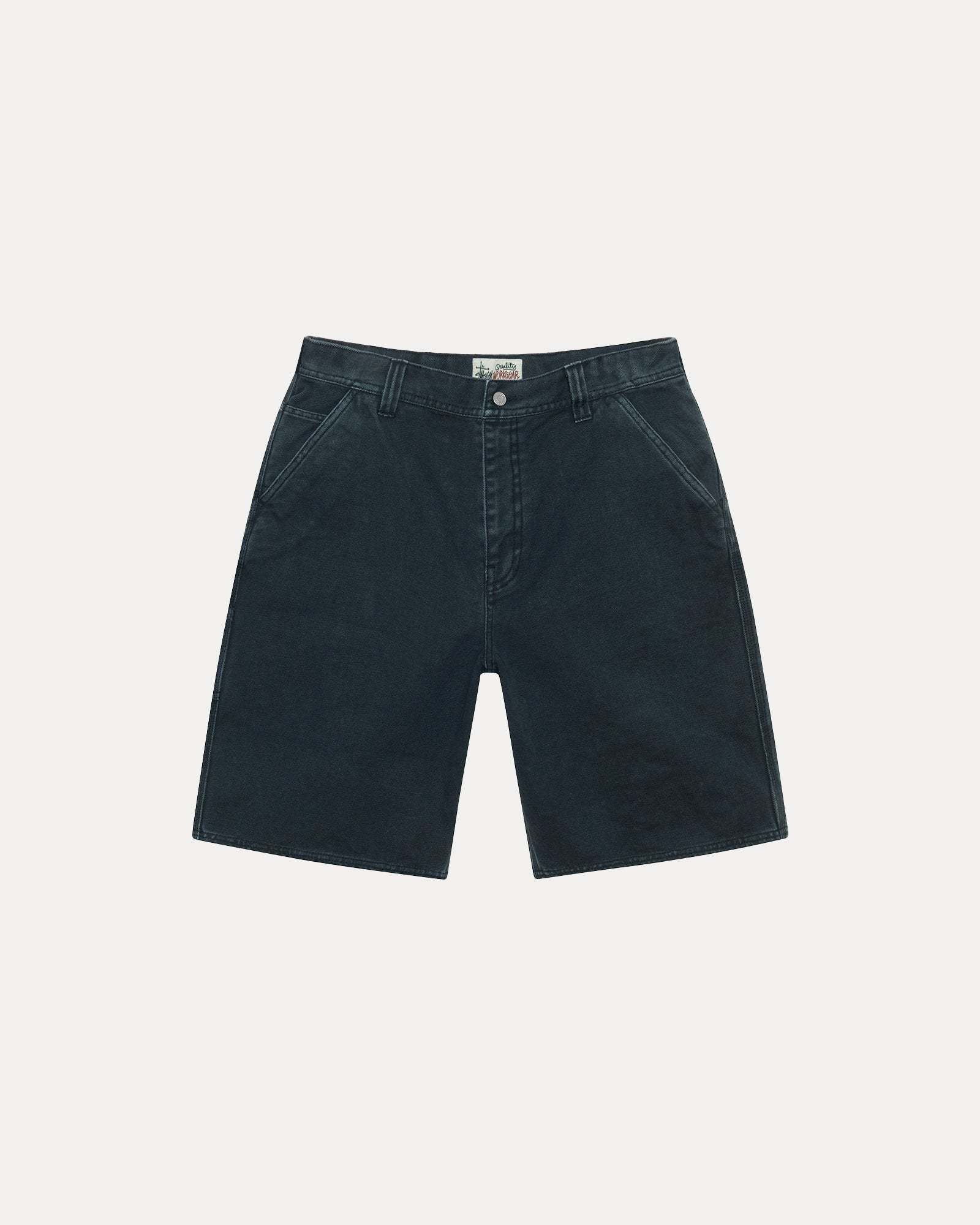 stussy】WORK SHORT WASHED CANVAS 2色展開 Black Brown (STUSSY