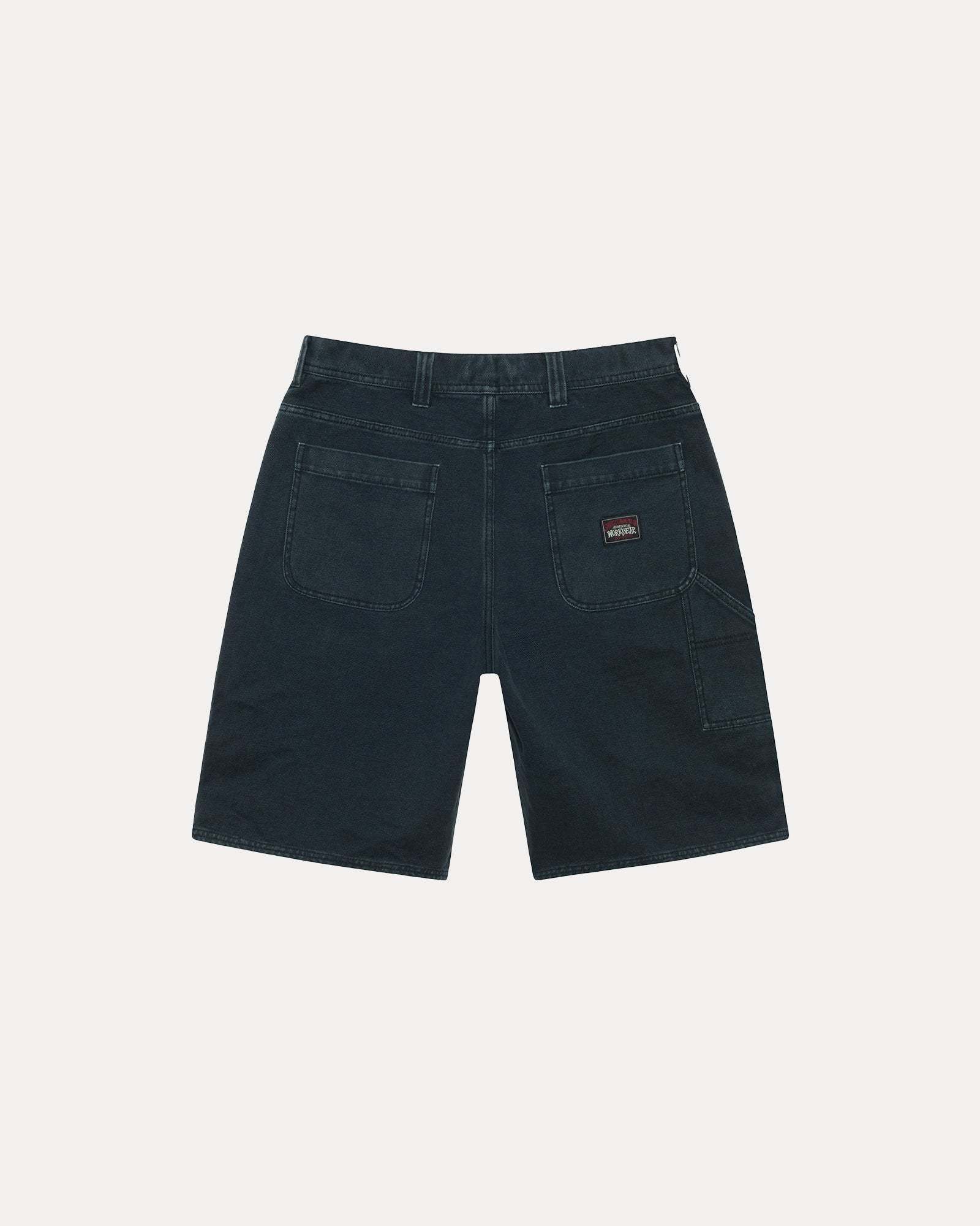 トップブランドのファッション stussy】WORK SHORT WASHED CANVAS 2色展開 Black Brown (STUSSY パンツ