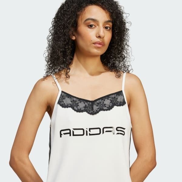 人気ワンピース新作【ADIDAS】Originals R3CD Dress☆レースシワ