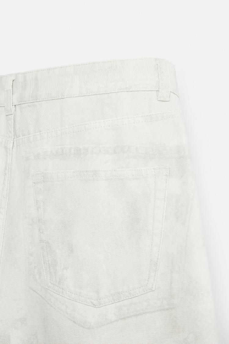ZARA アブストラクト柄パンツ アイスグレー 32 - メルカリ