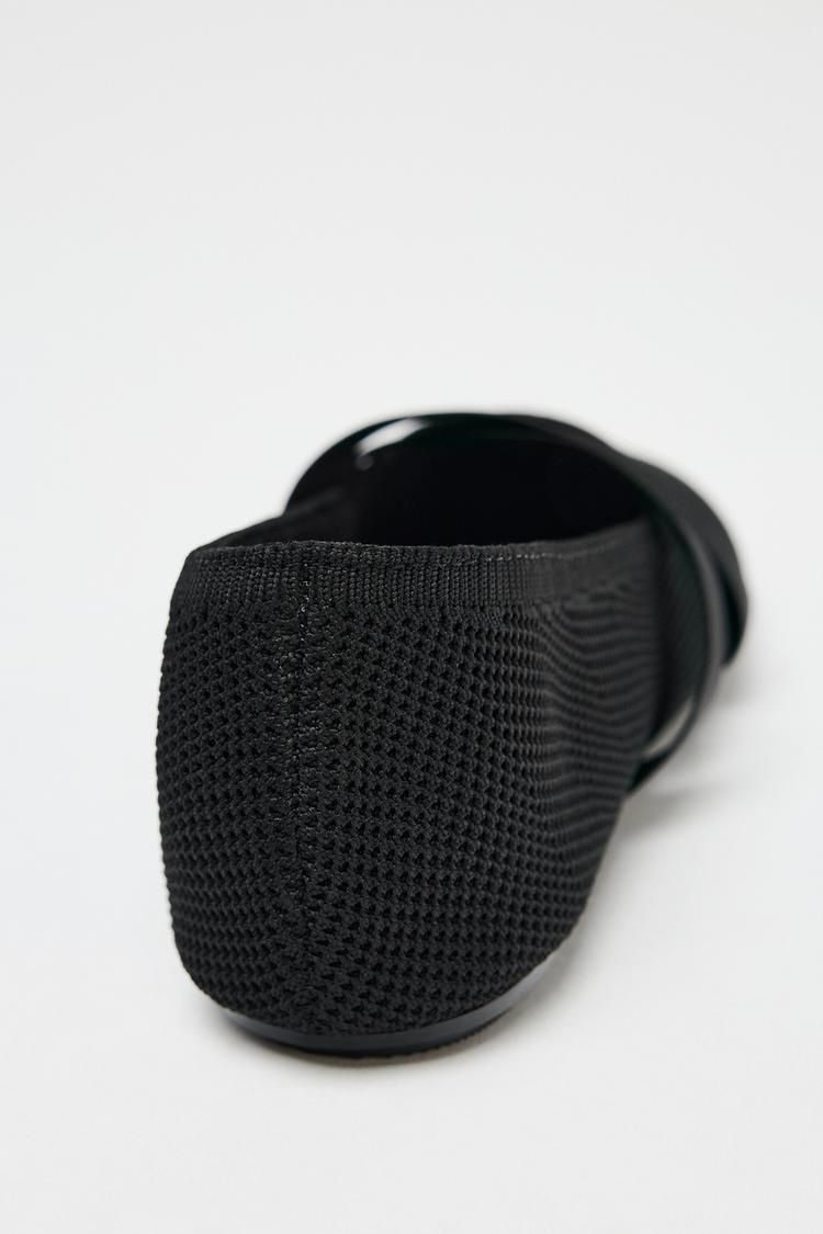 ZARA】クロスストラップ バレリーナシューズ 3585/510/800 (ZARA