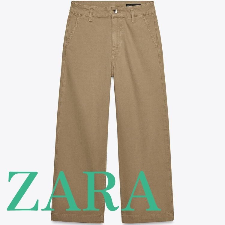 ZARA】クロップド丈チノパンツ ZWコレクション 4676/042/515