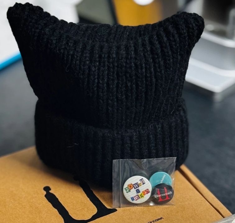 ☆25SS 入手困難☆G-DRAGON Knit Cap Black (peaceminusone