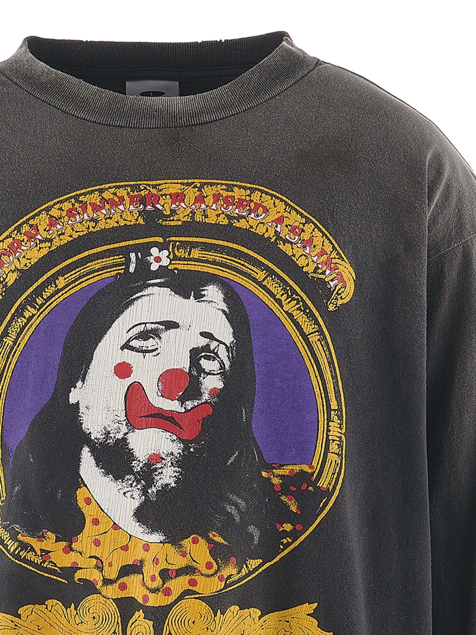 すぐ届く！ セントマイケル BORN X RAISED BORN SAINT LS TEE SAINT Mxxxxxx セント マイケル SS25 LS TEE/CANDLE / BLK - NUBIAN