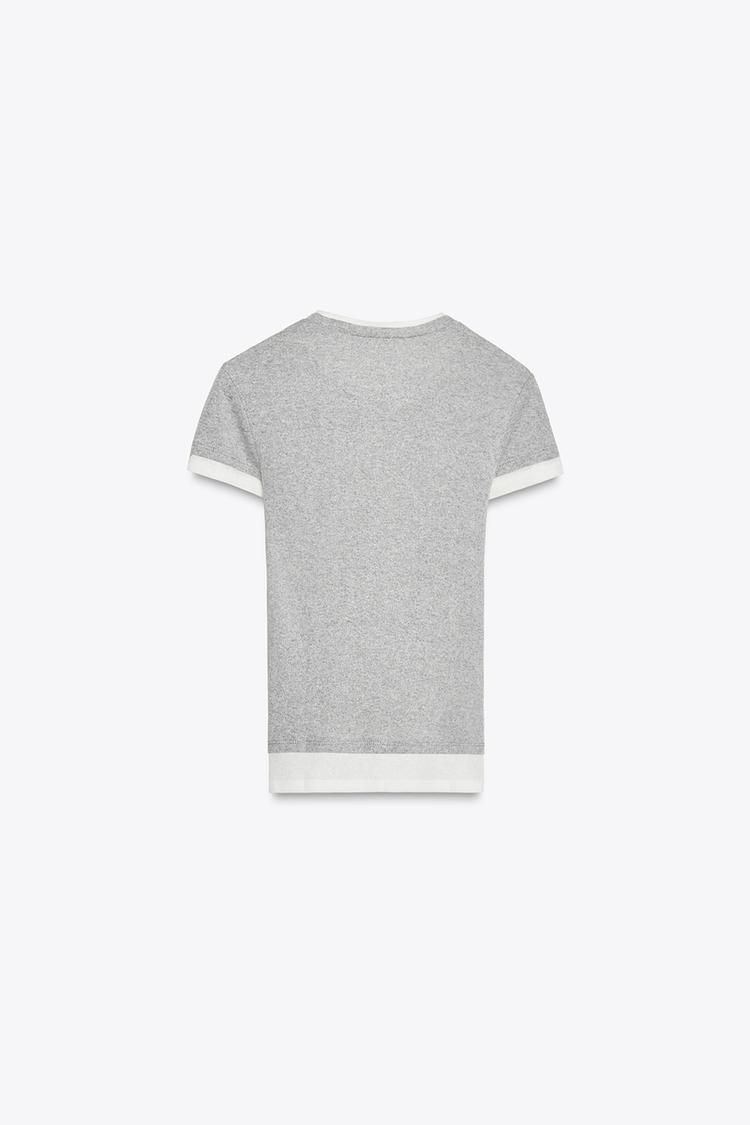 【ZARA】メタリックグラフィックTシャツ ホワイト 5644/184/250 METALLIC GRAPHIC T-SHIRT - White | ZARA Canada