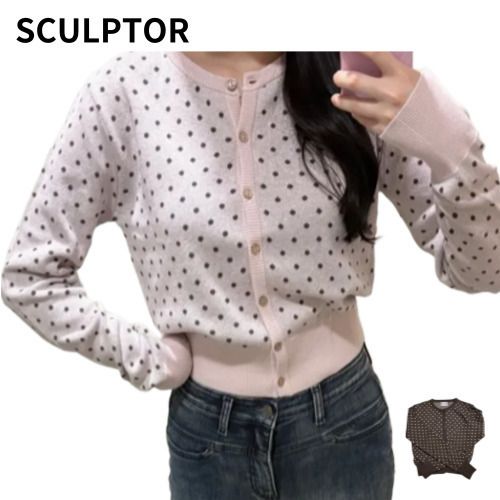 SCULPTOR ☆ Polka Dot Cardigan ☆ 韓国大人気☆急いで