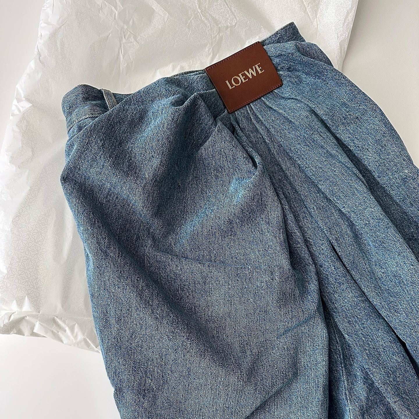 Loewe ロエベ25SS ドレープ ジーンズ（デニム）