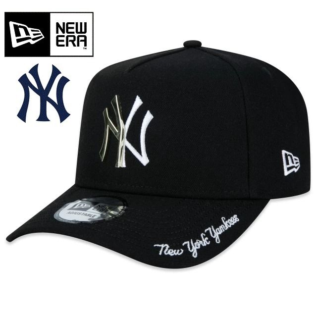 MLB名門NYヤンキースNEWERAアーティストコラボキャップ1/2BK