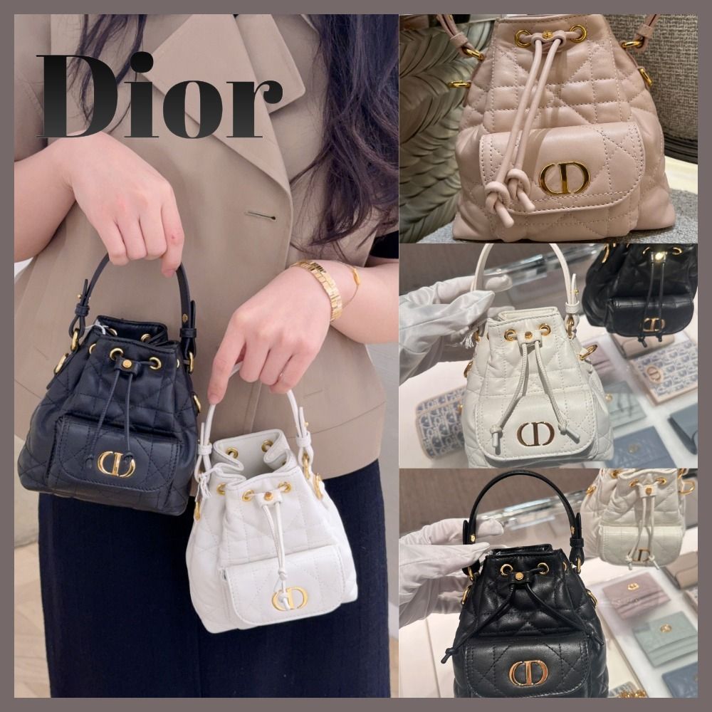 【カラバリ豊富♪】DIOR Caro バケットバッグ スモール 形が可愛い♡》Dior Caro バケットバッグ スモール (Dior