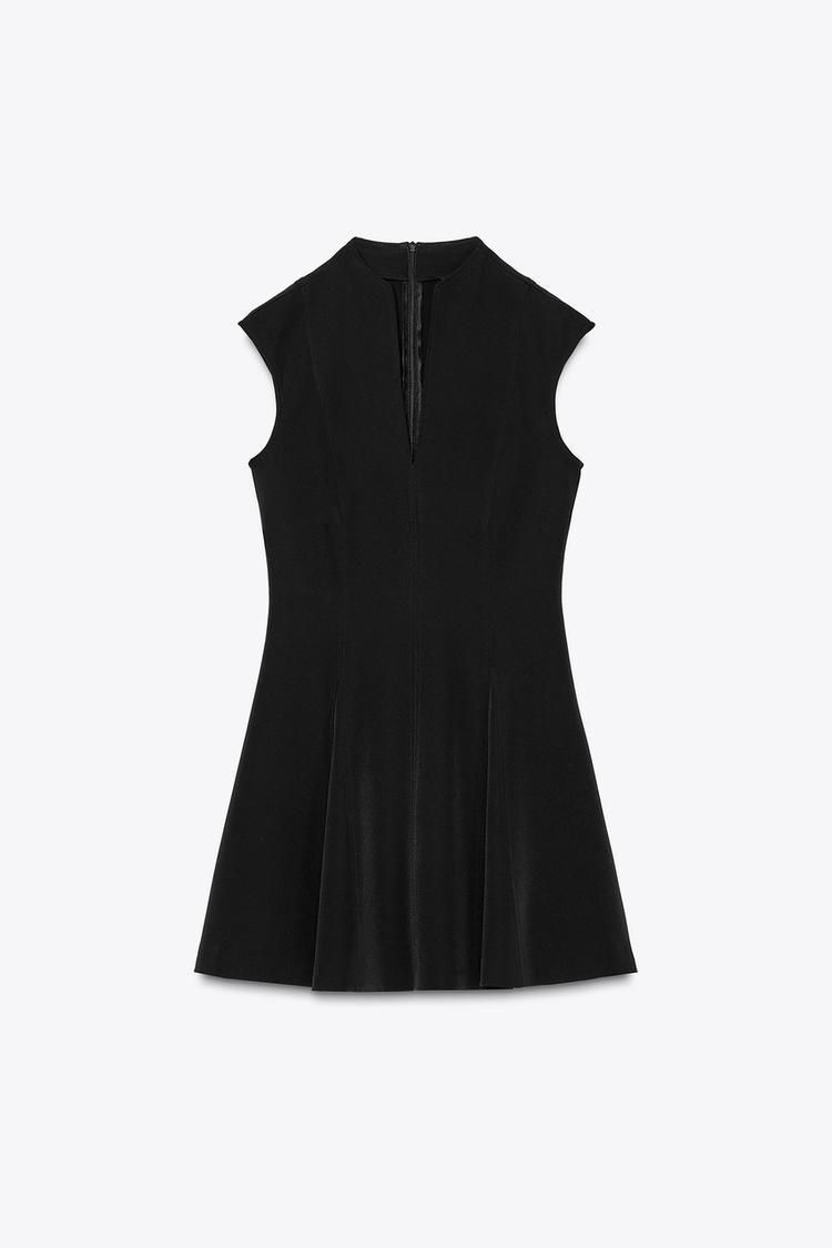 ZARA】ノースリーブクレープミニワンピース 2242/620/800 (ZARA