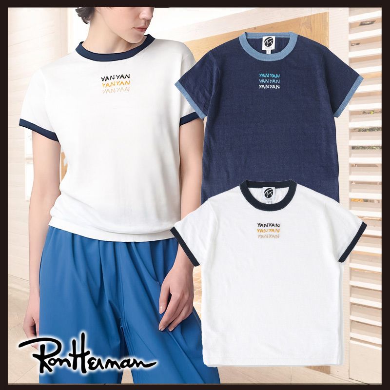 Ron Herman*YANYAN*ロゴ刺繍 リンガーTシャツ*送料込み* (Ron