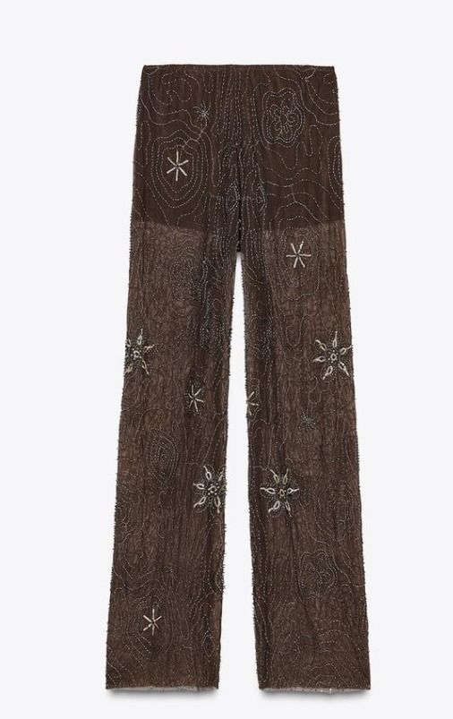 スペイン発送 ZARA スパンコールビーズパンツ 数量限定！ 最新作