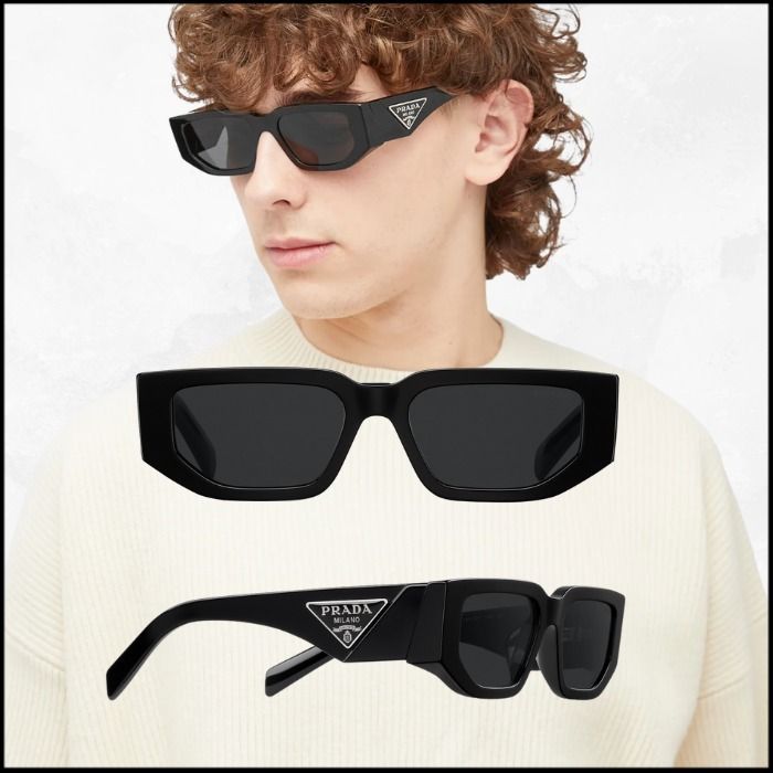 PRADA プラダ三角プレートトライアングルサングラスメガネ眼鏡