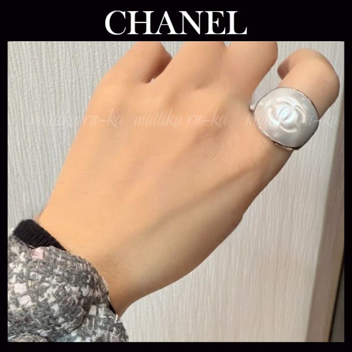 【楽天スーパーセール】 大きめパールの存在感☆【CHANEL】シャネル パール リング アクセサリー