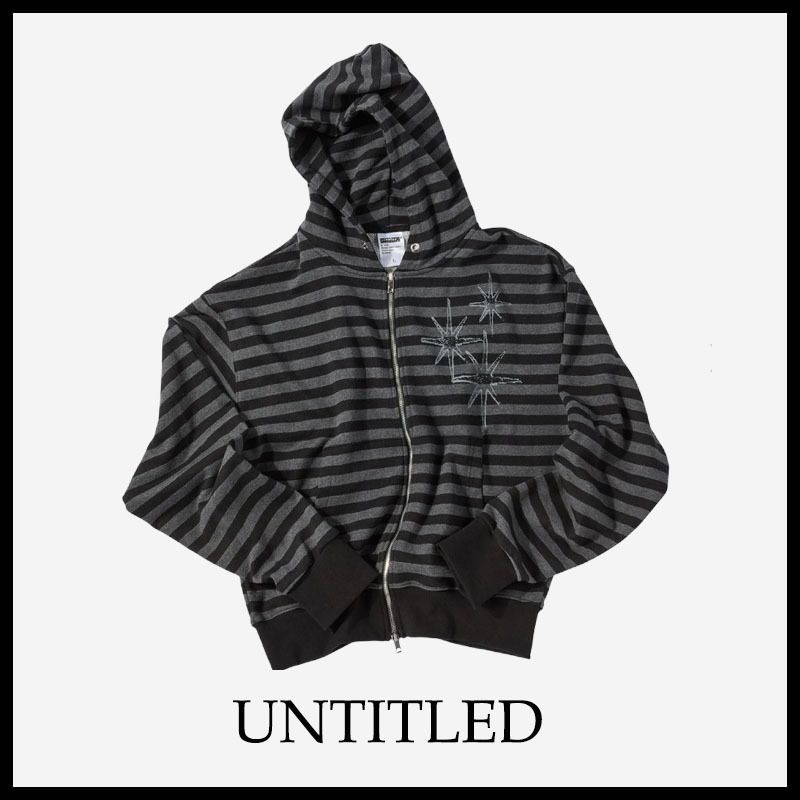 高質で安価 STRIPE ☆STARRYNIGHT 人気☆UNTITLED HOOD (パーカー UP ZIP ジャケット・アウター