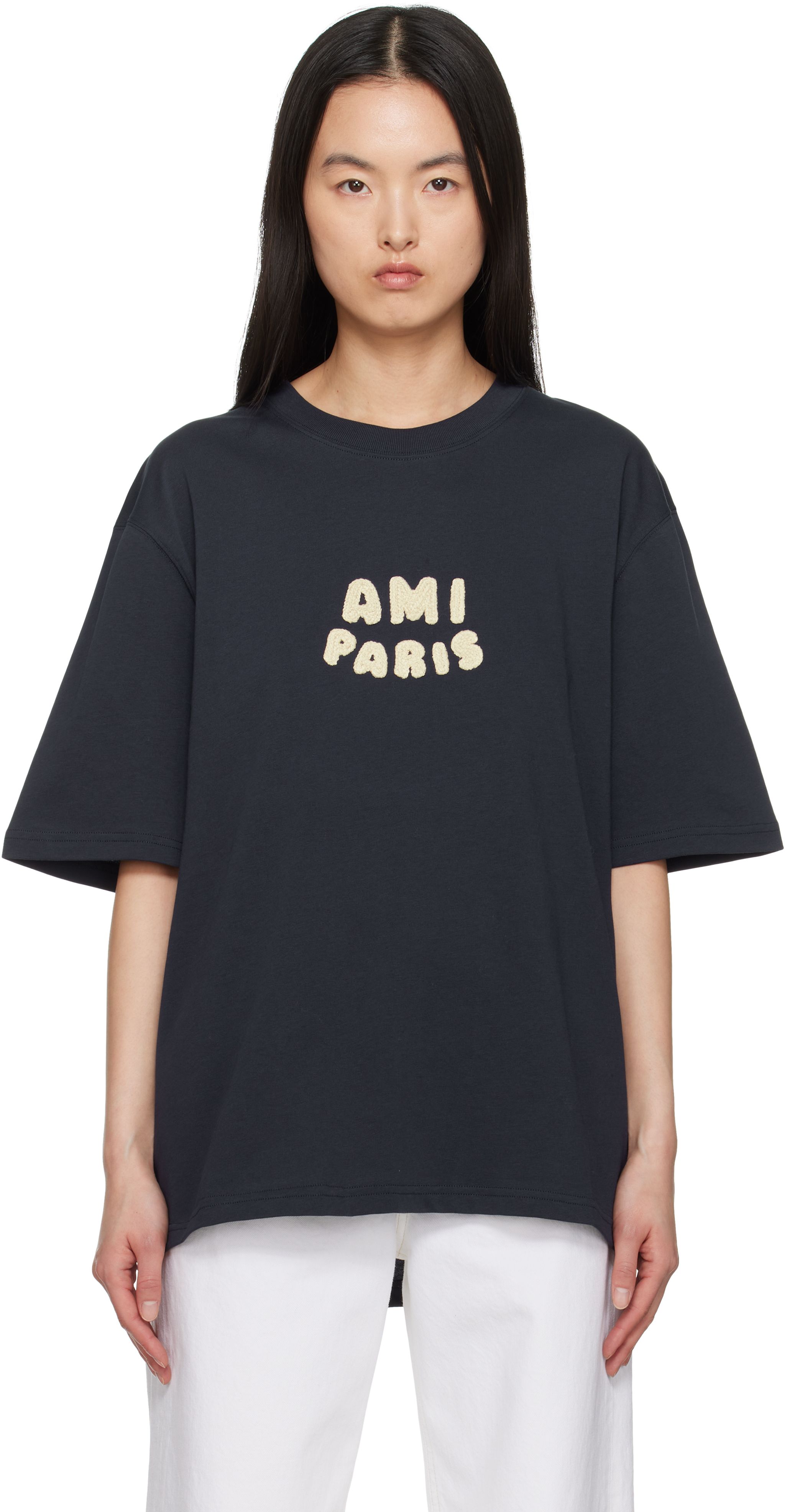 AMI PARIS 関税送料込 アミ シグネチャー Tシャツ アミパリス】Ami シグネチャー Tシャツ (AMI PARIS/Tシャツ