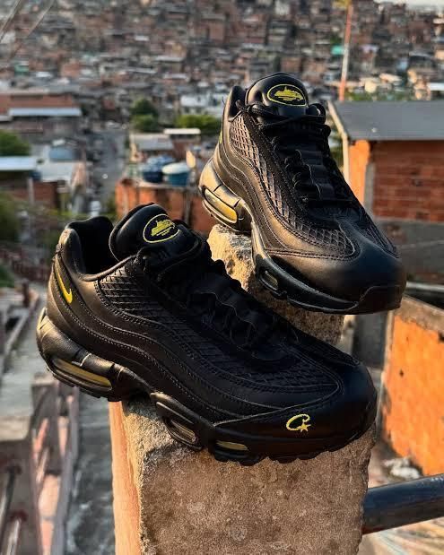 Size 4 - Nike Corteiz x Air Max 95 SP Honey Blacks for sale