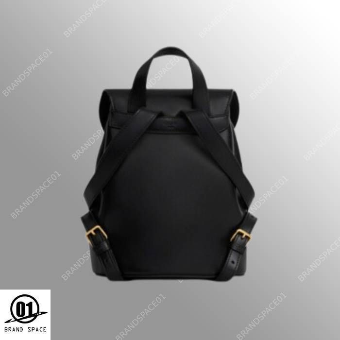 CELINE セリーヌ ミディアム レザー バックパック ブラック 黒