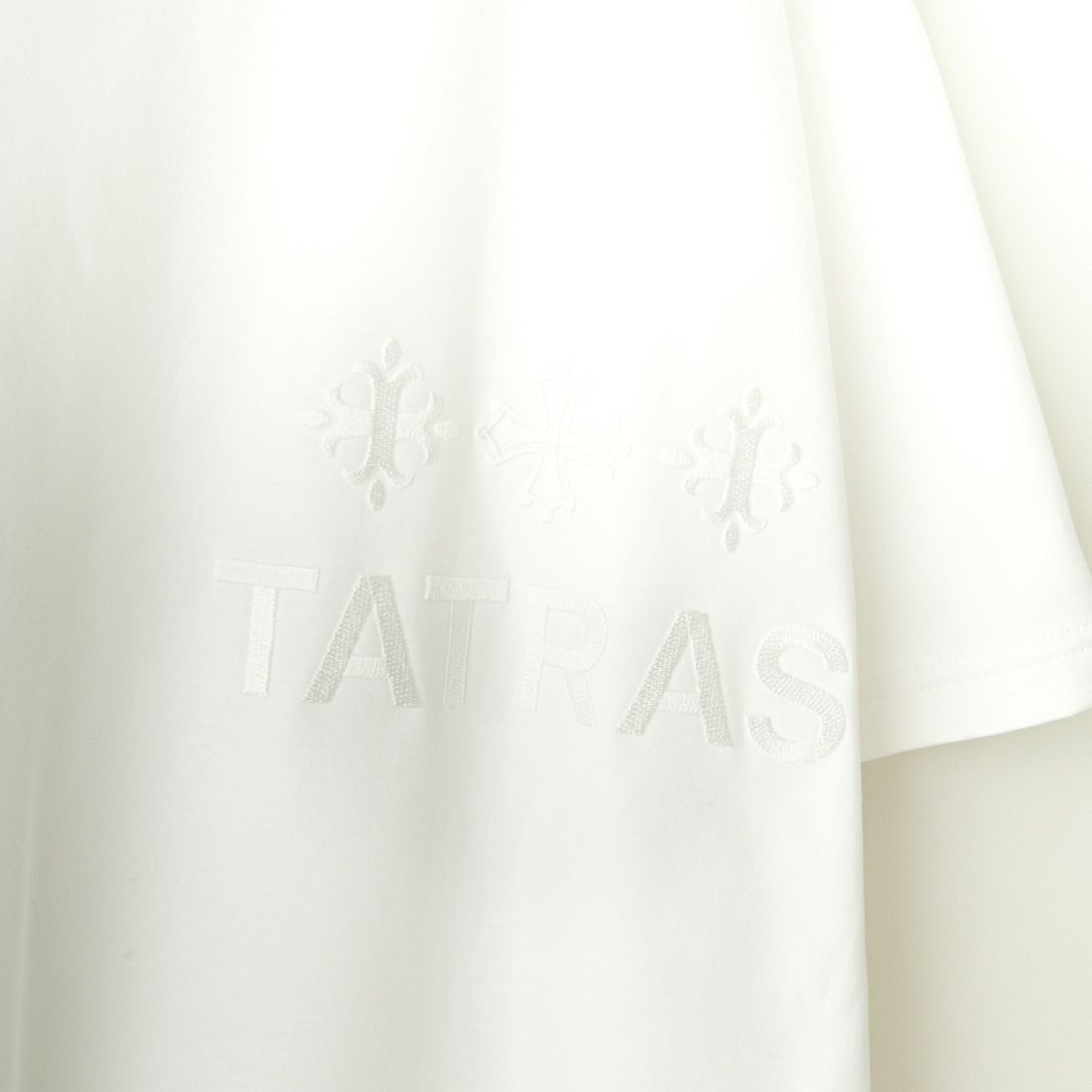 すぐ届く!◇TATRAS タトラス◇限定商品 ロゴ刺繍 半袖Tシャツ