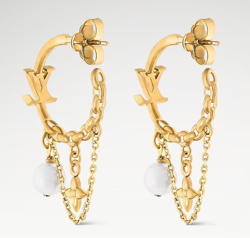 華麗♡【ルイヴィトン】ピアス・ブルーミング パール タイムレスで豪華】Louis Vuitton ピアス ブルーミング パール