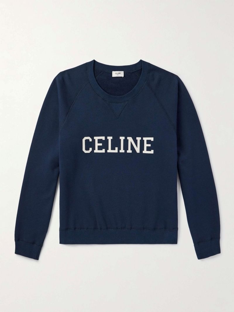 注目◇Cotton Fleece ルーズ スウェットシャツ◇CELINE CELINE ルーズ スウェットシャツ / コットンフリース (CELINE