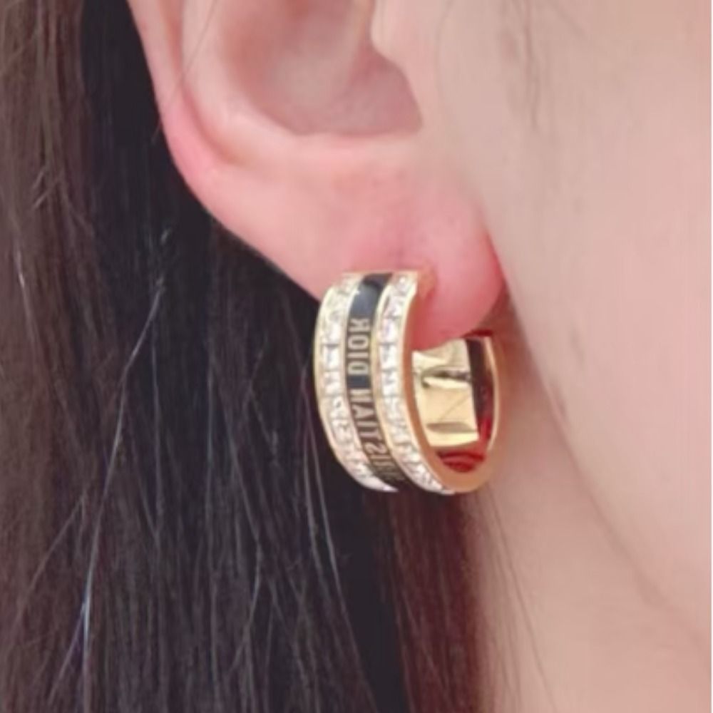 繊細な輝き☆】DIOR Night Code フープピアス スモール (Dior