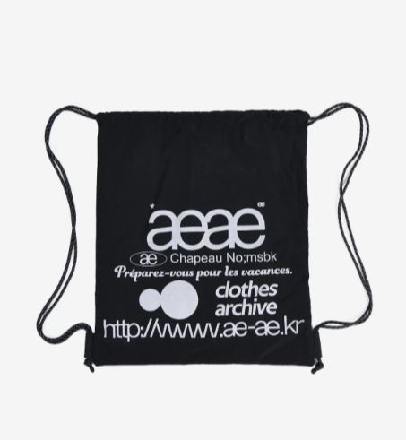 大人気 ロゴナップサック [AEAE] WEB LOGO GYM SACK (AEAE