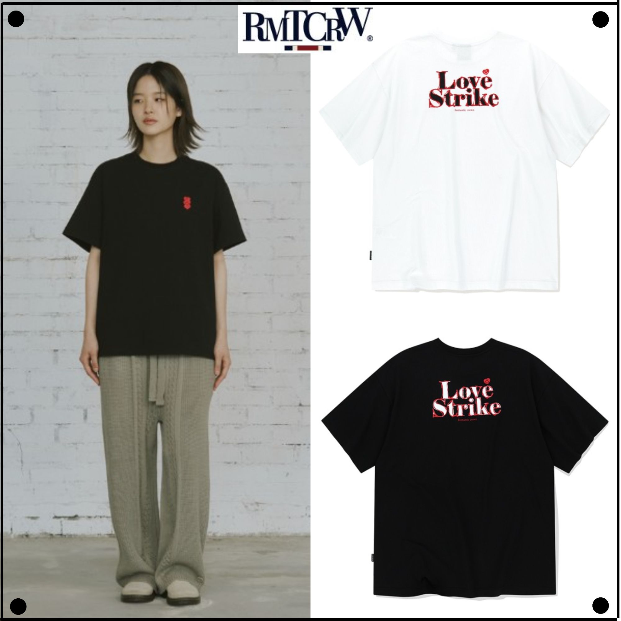 ROMANTIC CROWNのLove Strike T-Shirt 全2色 (ROMANTIC CROWN/T