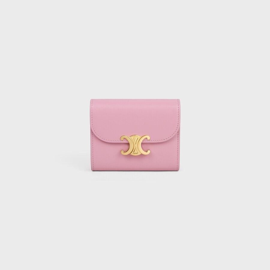 本物保証/CELINE スモール フラップウォレット トリオンフ 人気 CELINEスモールフラップトリオンフウォレット 24新作 (CELINE