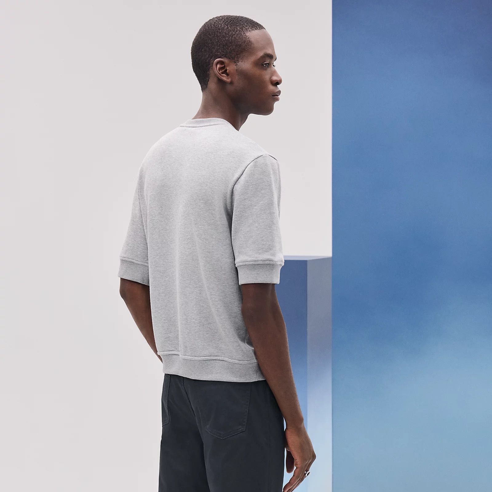 ラウンドネックTシャツ 《クルー・ド・セル》 | Hermès
