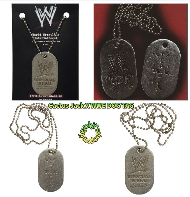 ☆25SS 海外限定☆Cactus Jack X WWE DOG TAG (KITH NYC