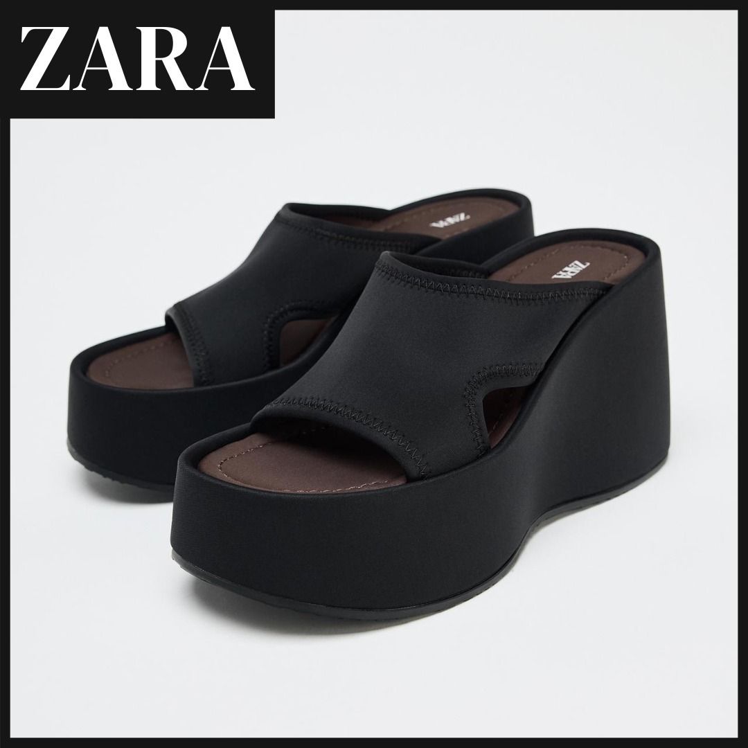 ZARA - ZARA ザラ VIBRAM レザーサンダル 43 27.6cmの通販 by