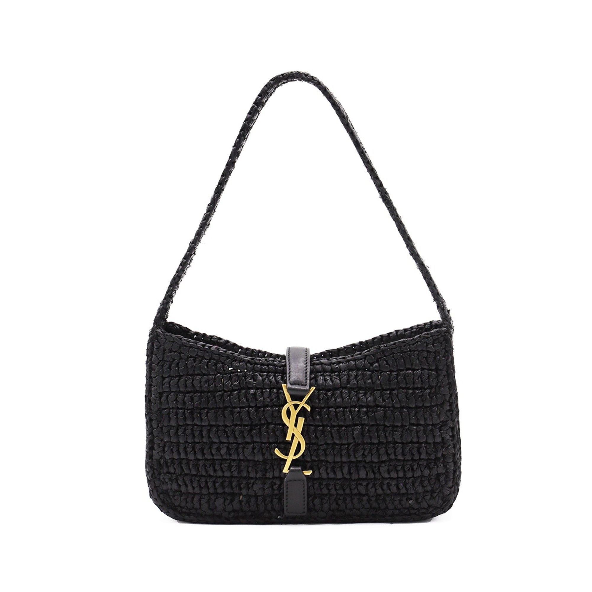 【送関込】Saint Laurent☆LE 5 A 7 ミニ（ラフィア） SAINT LAURENT Le 5 à 7 Supple ラフィア スモール ショルダー