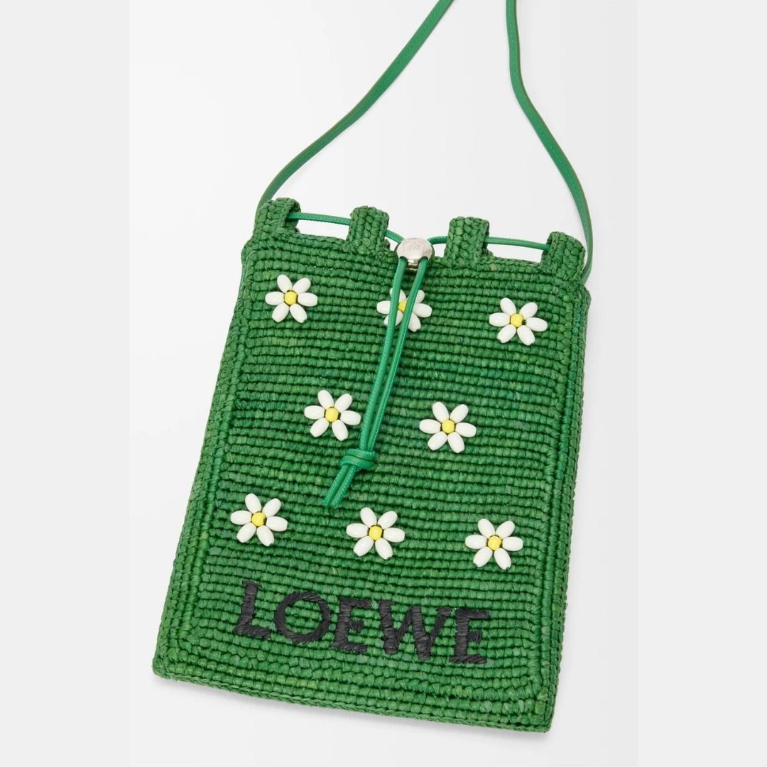 LOEWE ドローストリング ポケット ドローストリング ポケット（ラフィア） ベージュ - LOEWE