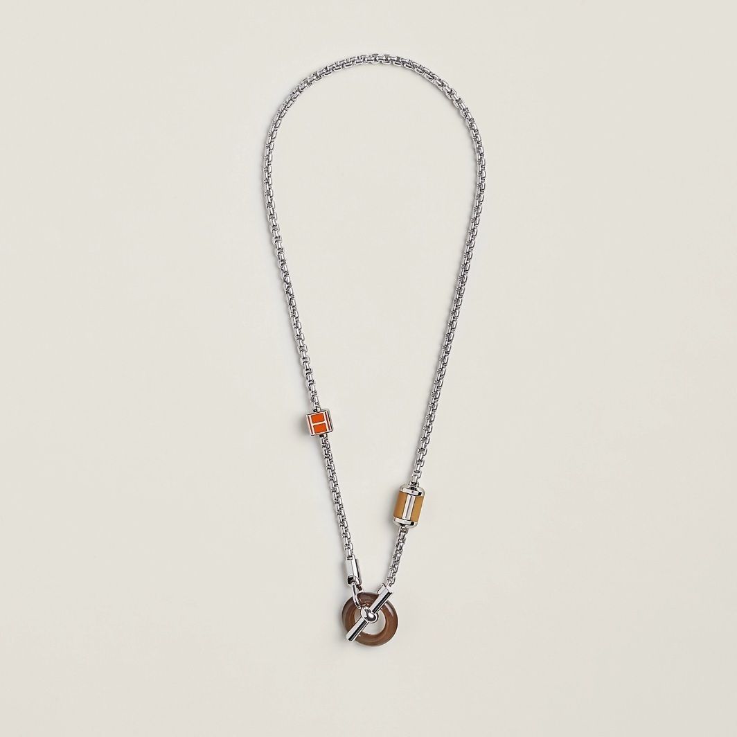 HERMES お洒落な大人ペンダント シルバー メリメロ Meli-Melo 人気*オシャレ*【HERMES】《メリメロ》ネックレス (HERMES
