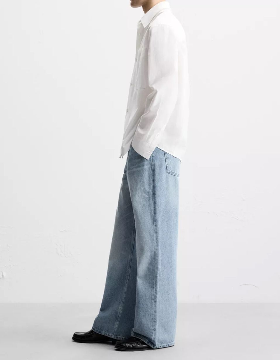 送関込☆ZARA/ザラ☆フレアジーンズ/バギーフィットデニムパンツ
