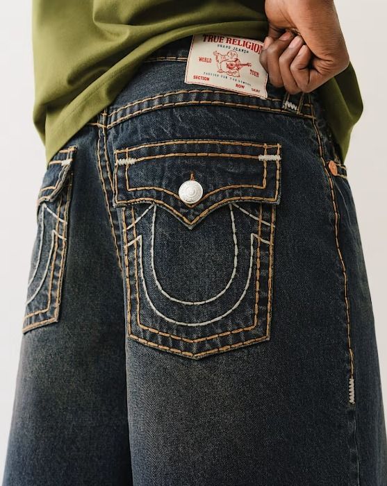 【TRUE RELIGION】超バギー スーパー T♪Mikeyショートパンツ MIKEY SUPER T BAGGY AF SHORT - KNOXVILLE TINTED WASH | True