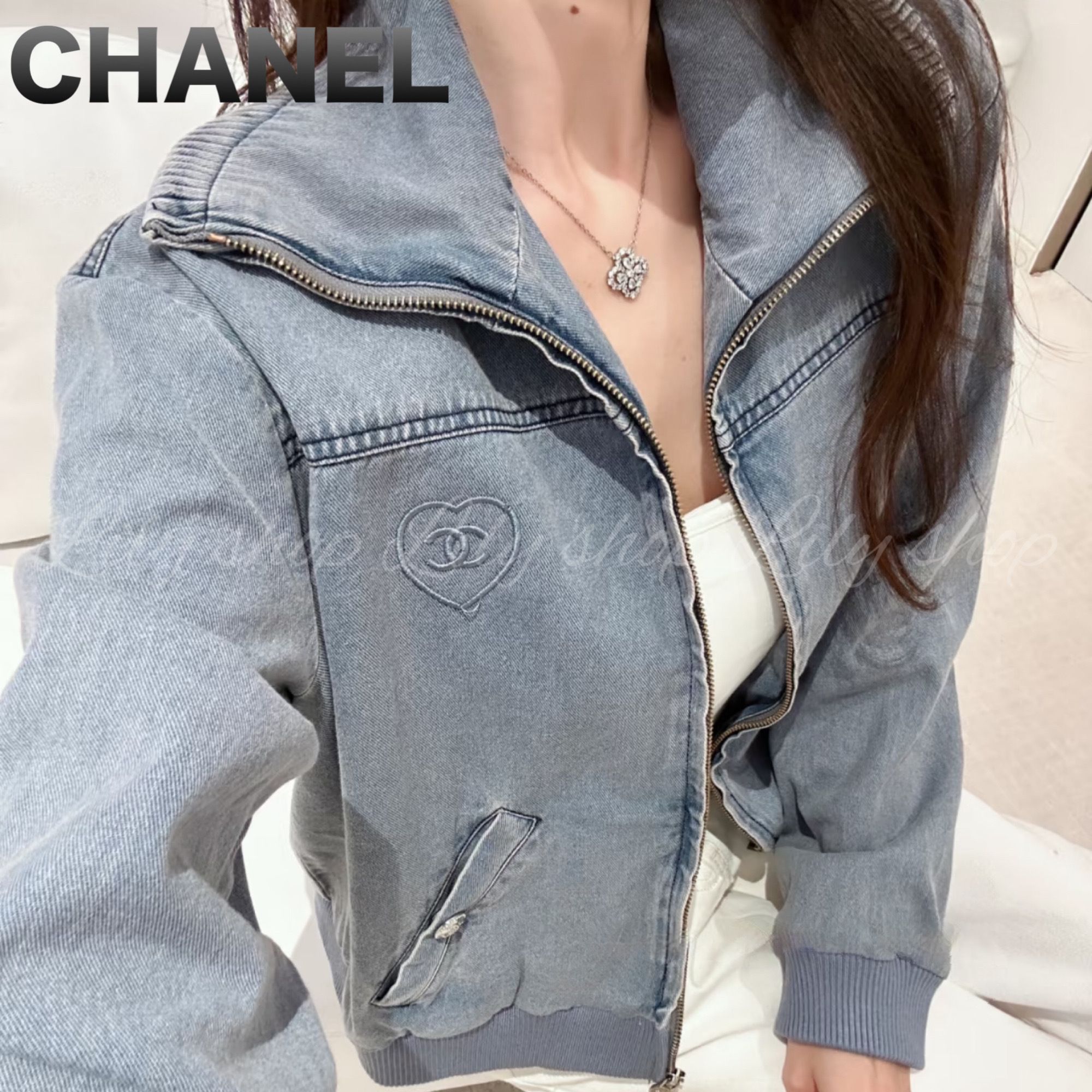 新作♡ココビーチ】CHANEL デニムブルゾン (CHANEL/ブルゾン
