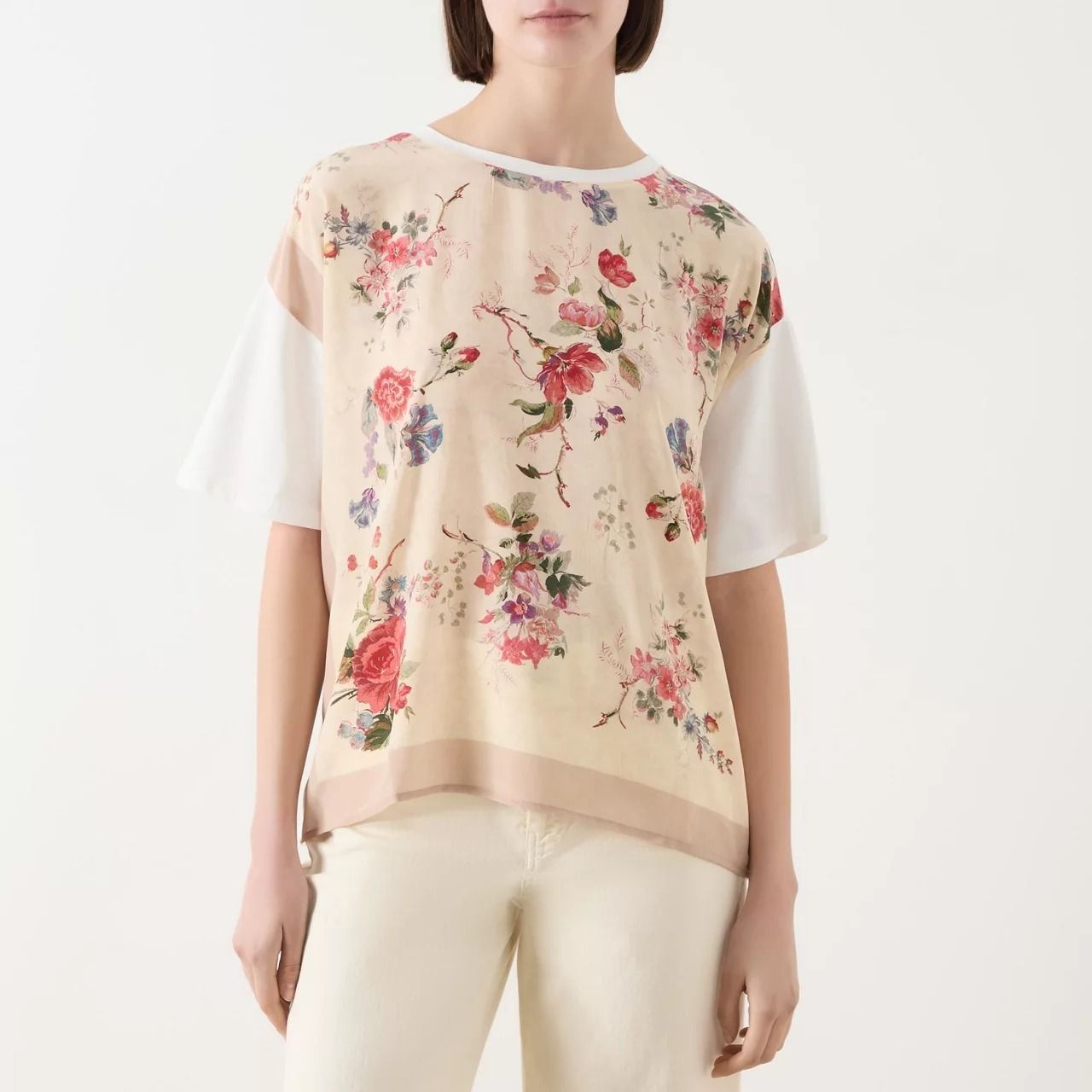 【Max Mara】プリントジャージTシャツ Max Mara S エス マックスマーラ Tシャツ トップス ジャージ