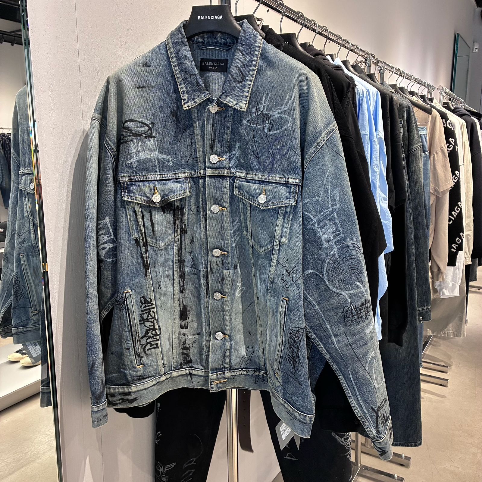 BALENCIAGA バレンシアガ Gジャン デニムジャケット ロゴ
