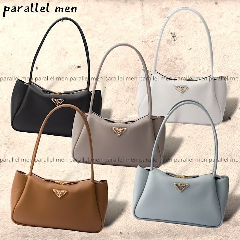 PRADA ミディアム レザー ショルダーバッグ キャメル プラダ エメ ミディアム レザー ショルダーバッグ | PRADA