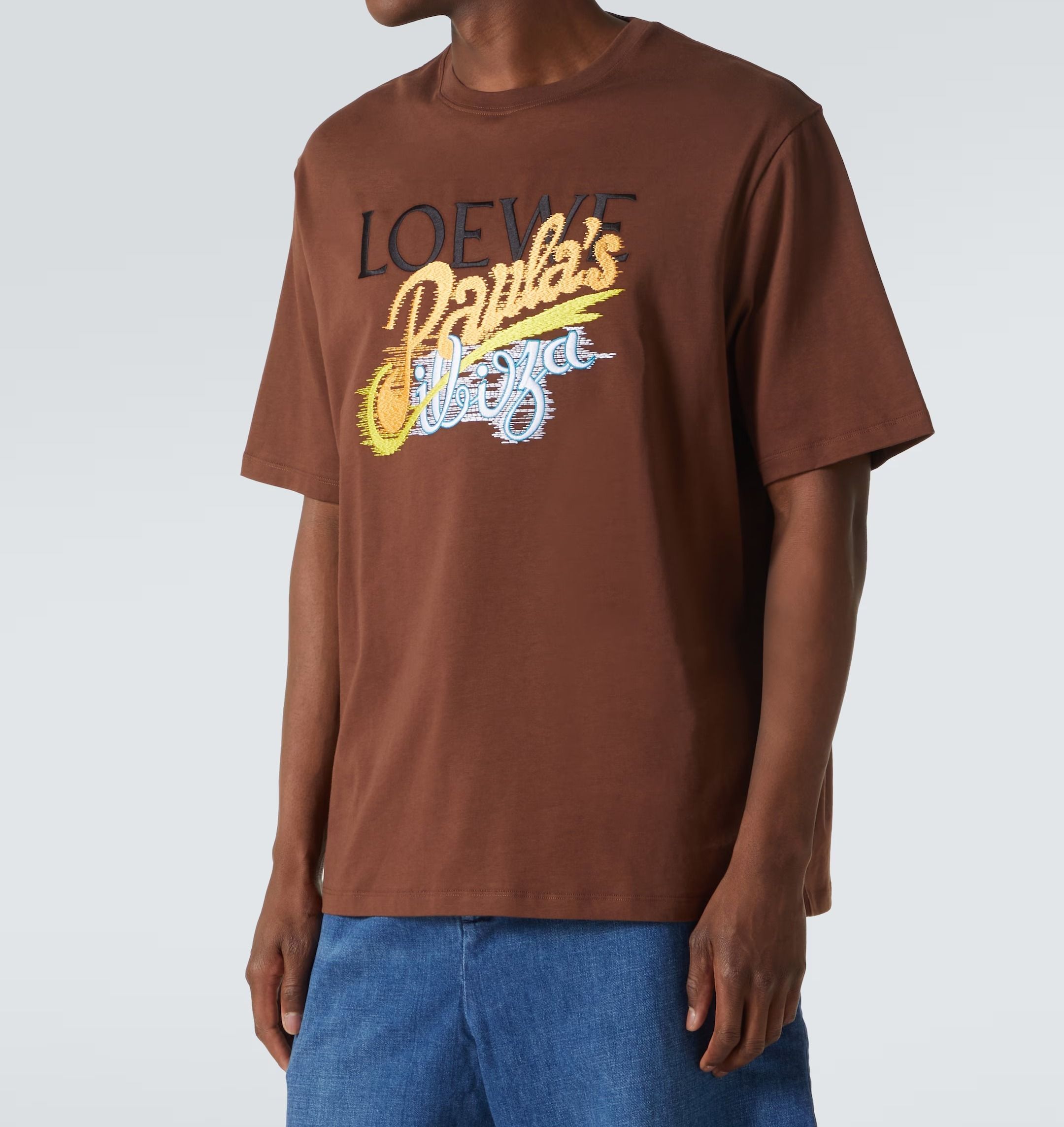 21年春夏ロエベ Tシャツ 偽物◇パウラズ イビザ エアブラシ